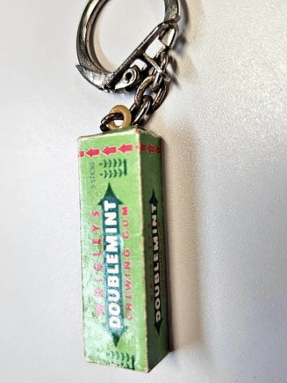 Wrigley's Doublemint Chewing Gum Novelty Keychain Green